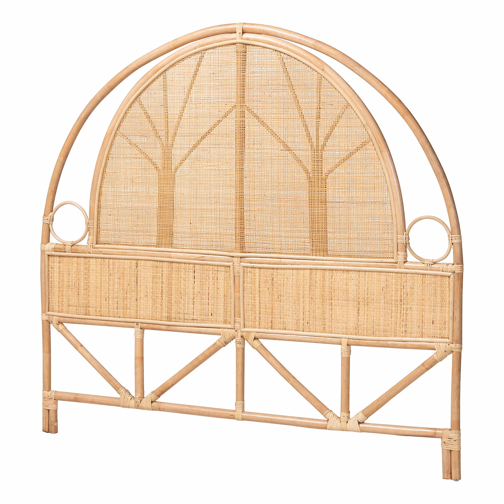 bali & pari Kang Natural Rattan Standalone Headboard, Queen